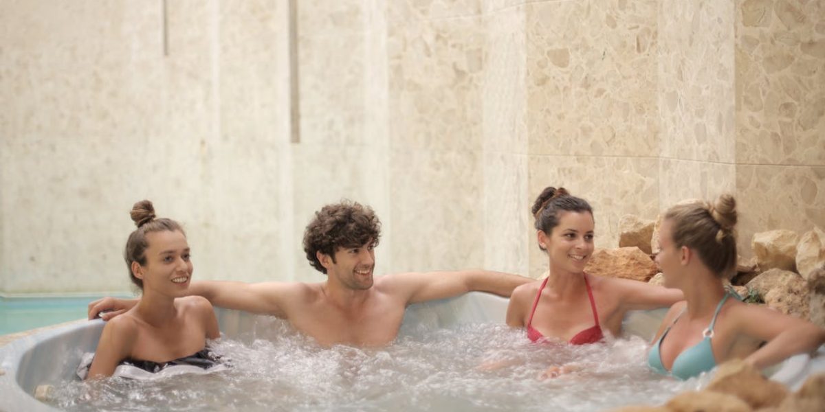 Fun in the hot tub